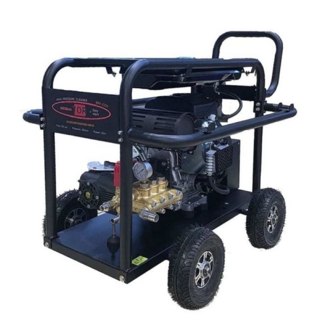 Бензиновая автомойка высокого давления TOR BXV2235, 350 бар, электростартер, ручной пуск