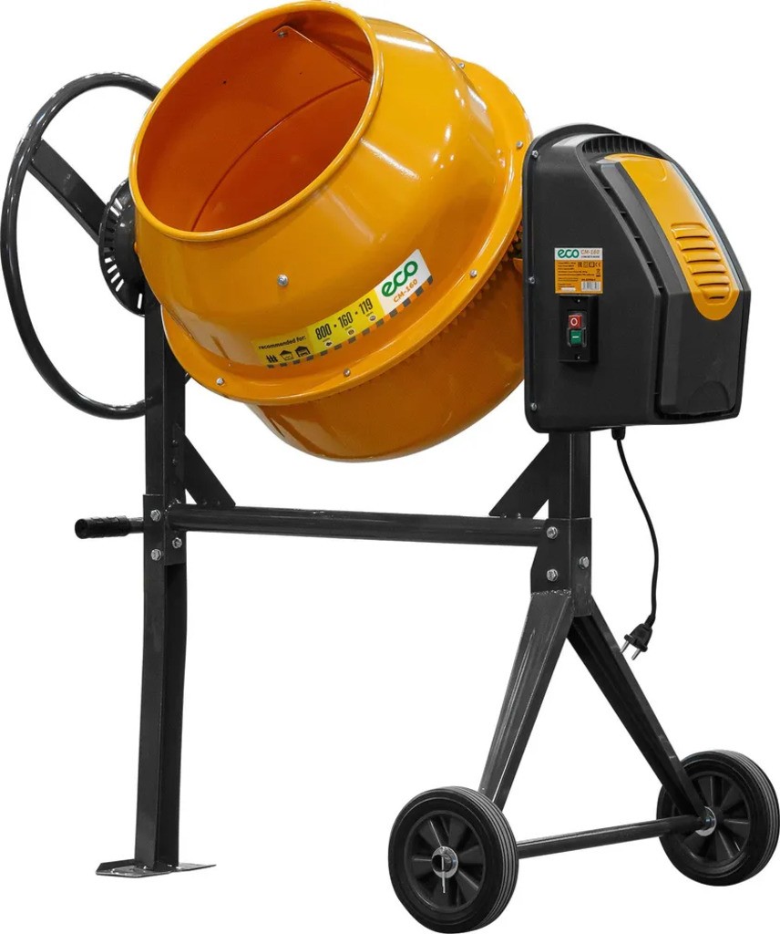Бетоносмеситель S&K CM160 КР чугунный венец (160л. 800 Вт)