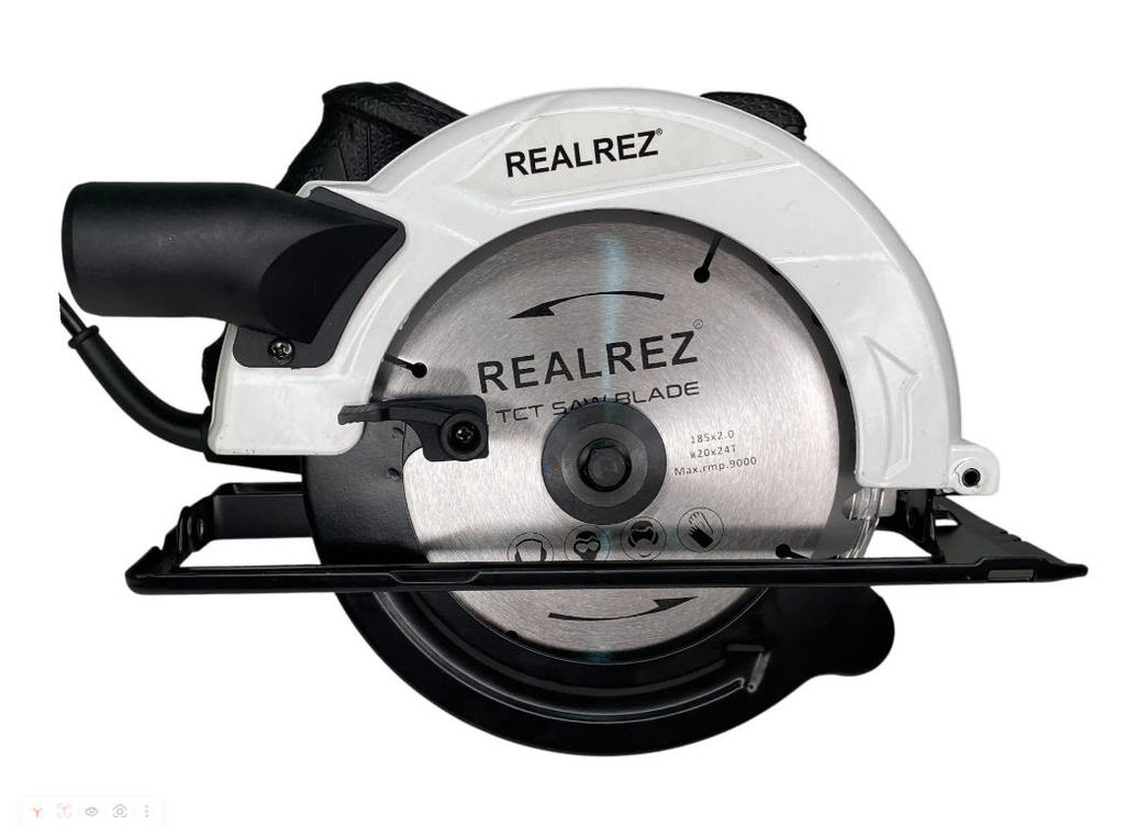 Ручная циркулярная пила REALREZ RCS180, 1400Вт, 220В
