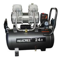 Безмасляный компрессор REALREZ TR-24, 7 бар, 1350Вт