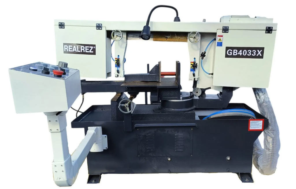 Станок ленточнопильный полуавтоматический REALREZ GB4033X, 2,6кВт, 380В