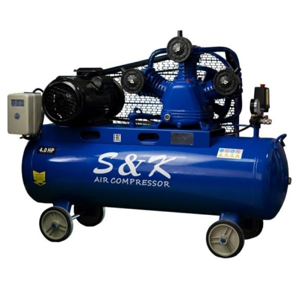 Компрессор S&K TP1200/200/5,5кВт/10 атм/ременной/3 фазный