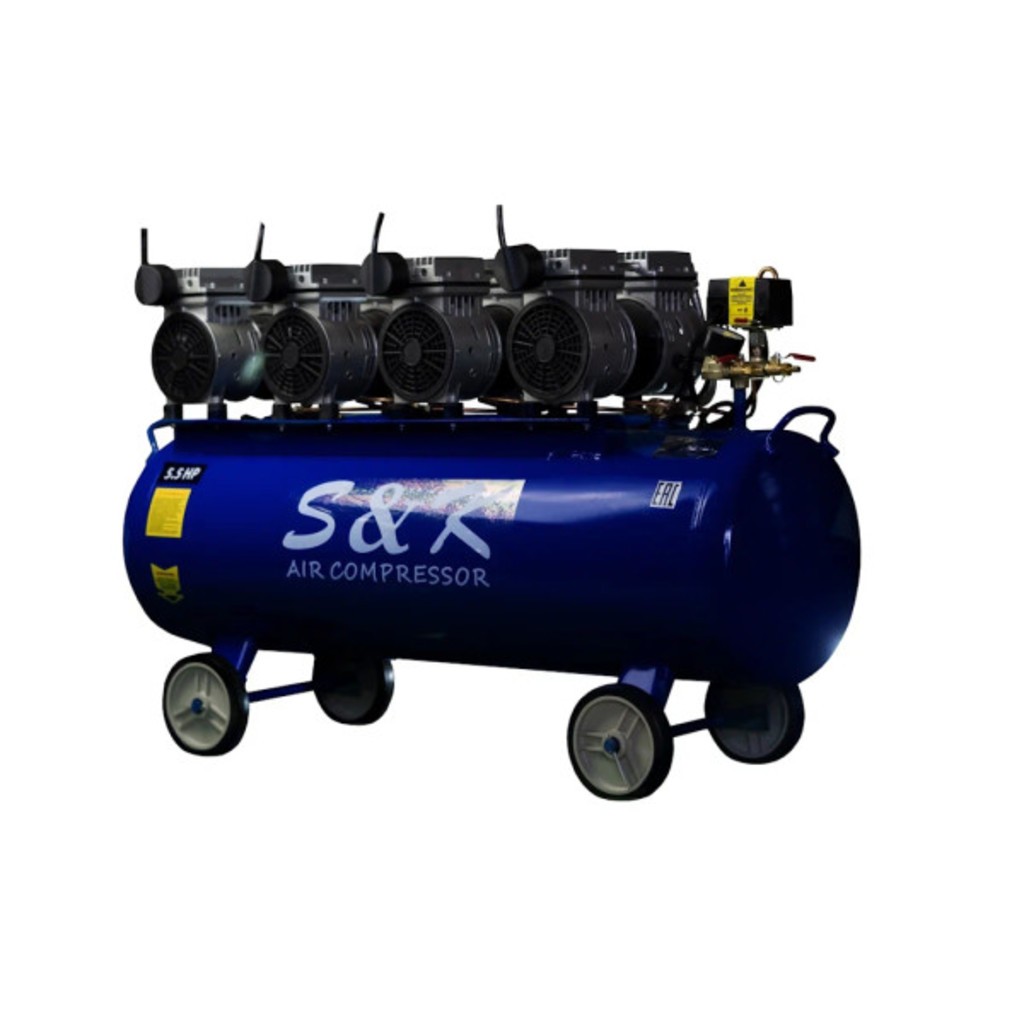 Компрессор S&K ТМ8/200/180/6 кВт/8 атм. однофазный/безмасляный