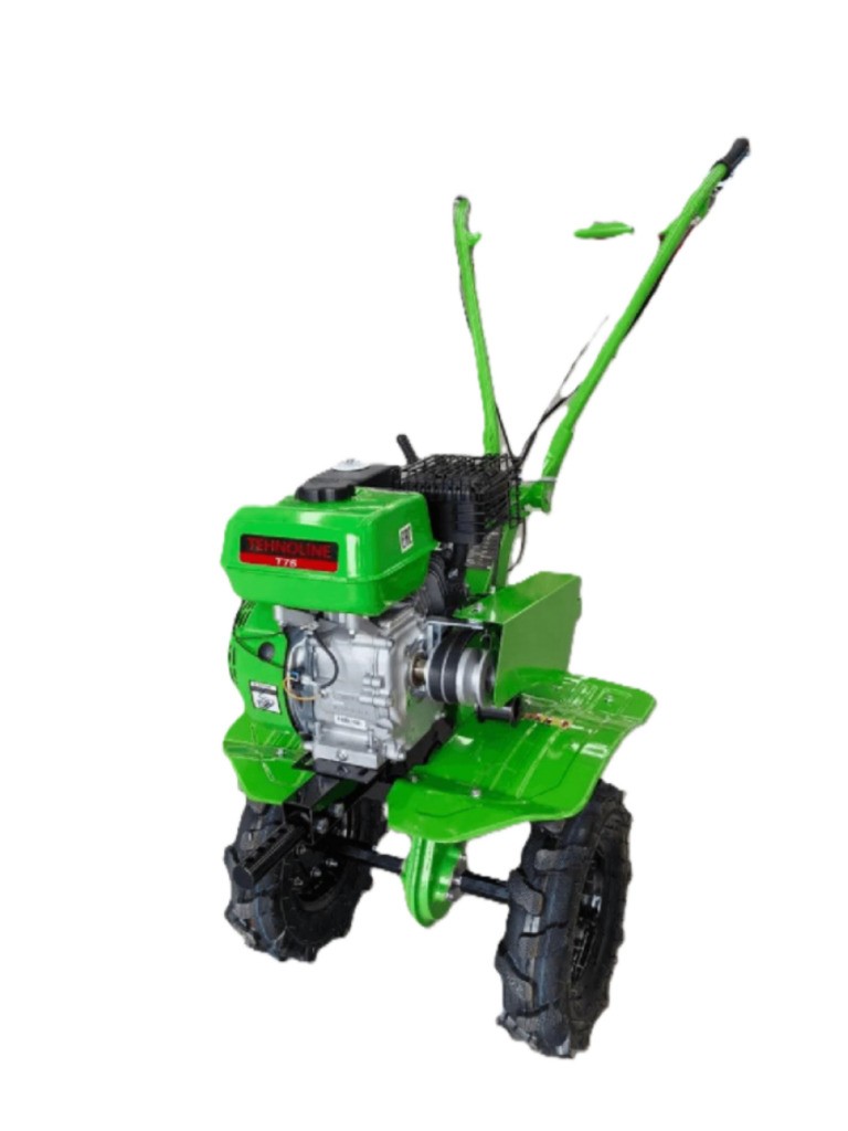 Мотокультиватор Tehnoline Т75, 7,0 л.с., 24 фрезы, 3 скорости, колёса 4.00-8, штырь